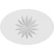 Ekena Millwork Standard Dalton Flower Rosette With Square Edge, 6"W x 4"H x 1"P ROSP060X040X100DAL09 - alternate 2